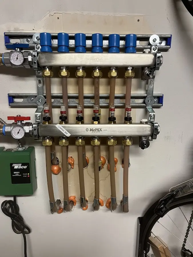 Plumber performing Gas Leak Detection at a residential property in Netcong